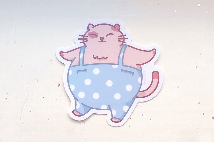 Chonky Cat Pants Vinyl Sticker