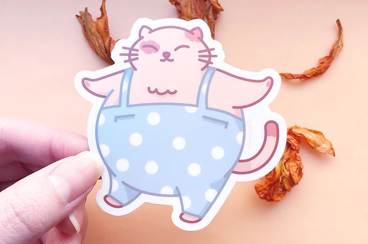 Chonky Cat Pants Vinyl Sticker