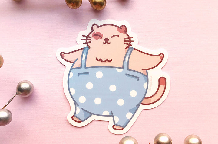 Chonky Cat Pants Vinyl Sticker