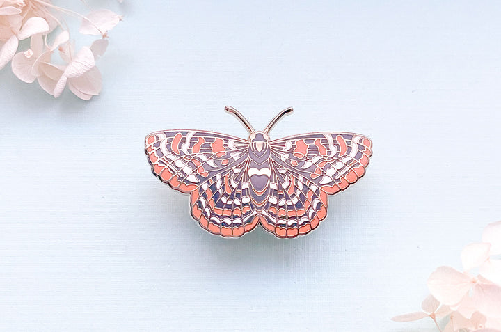 Checkerspot Butterfly (Euphydryas editha taylori) Enamel Pin