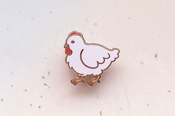 Chibi Chicken Enamel Pin