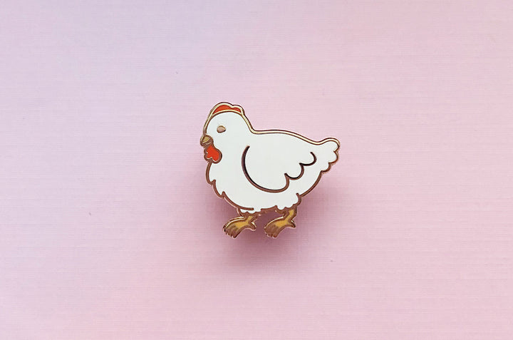 Chibi Chicken Enamel Pin