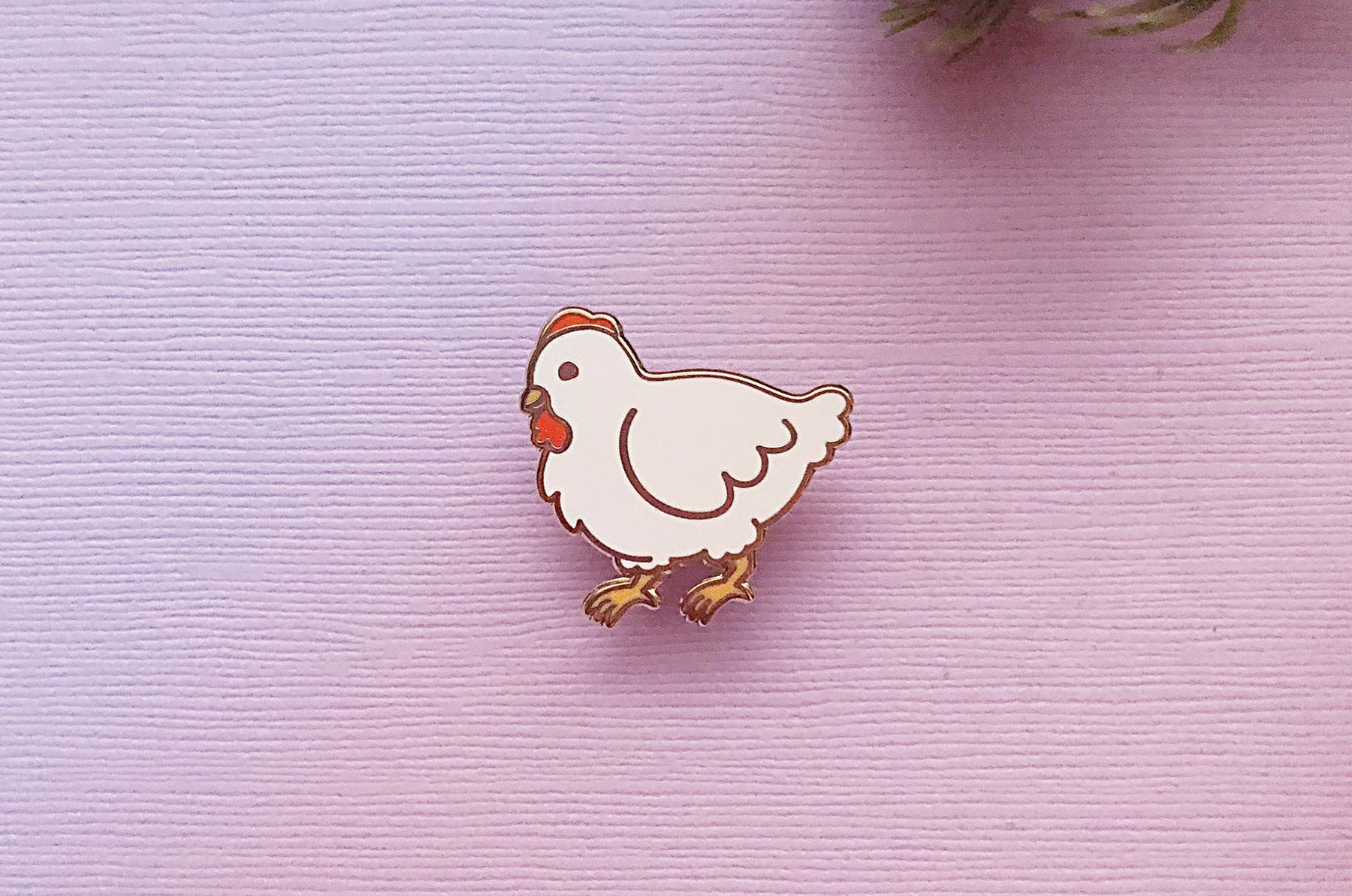 Chibi Chicken Enamel Pin – Alum and Ink