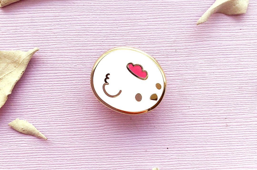 Chicken Bun Enamel Pin