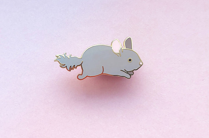 Chibi Chinchilla Enamel Pin