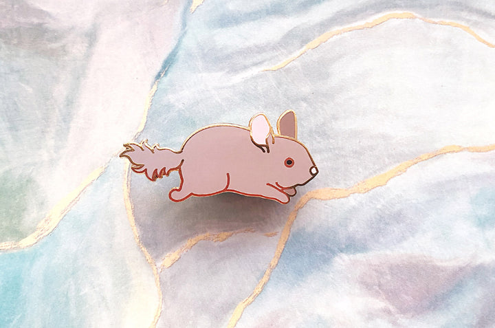 Chibi Chinchilla Enamel Pin