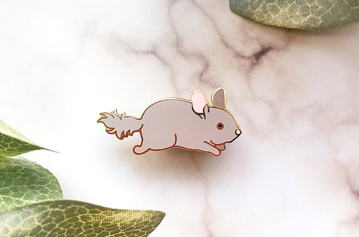 Chibi Chinchilla Enamel Pin