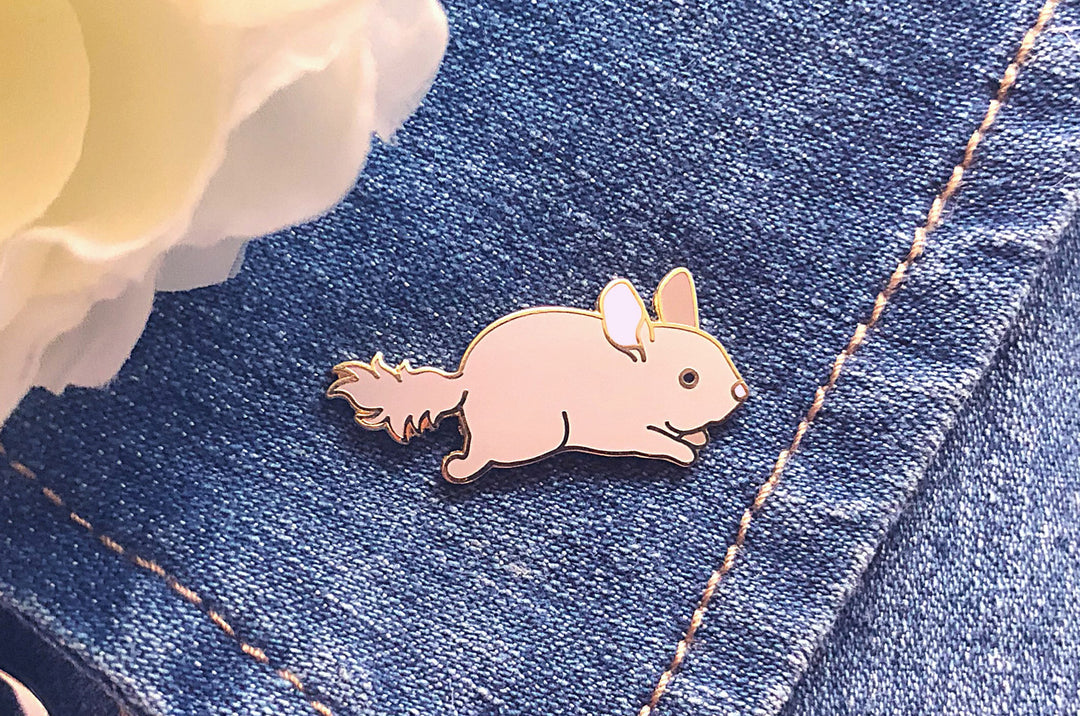 Chibi Chinchilla Enamel Pin