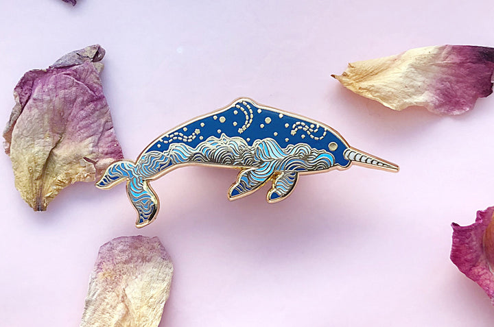 Cloudy Narwhal Pin (Seconds)