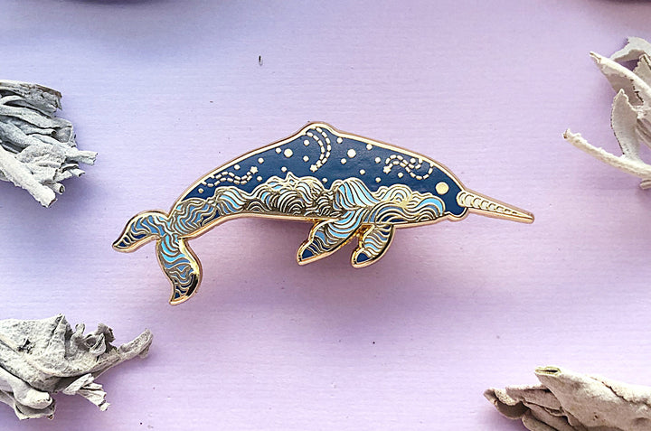 Cloudy Narwhal Pin (Seconds)