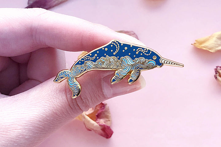 Cloudy Narwhal Pin (Seconds)