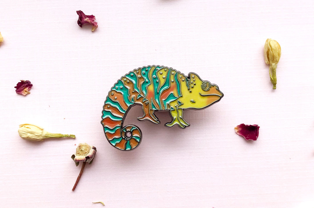 Chameleon Color Changing Enamel Pin