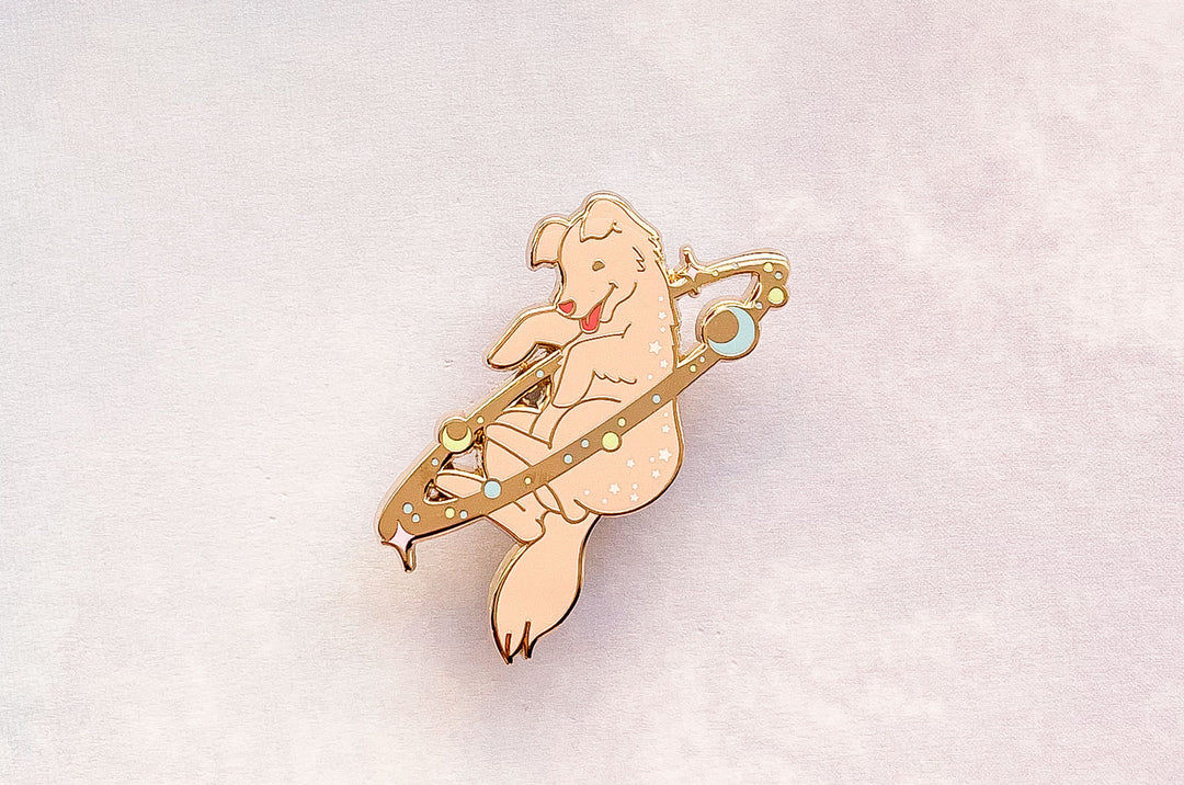 Cosmic Dog Enamel Pin