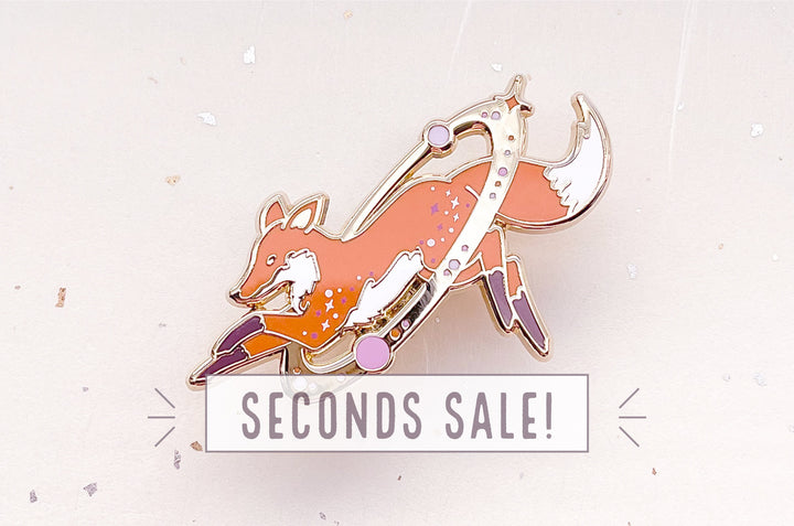 Cosmic Fox Enamel Pin (Seconds)