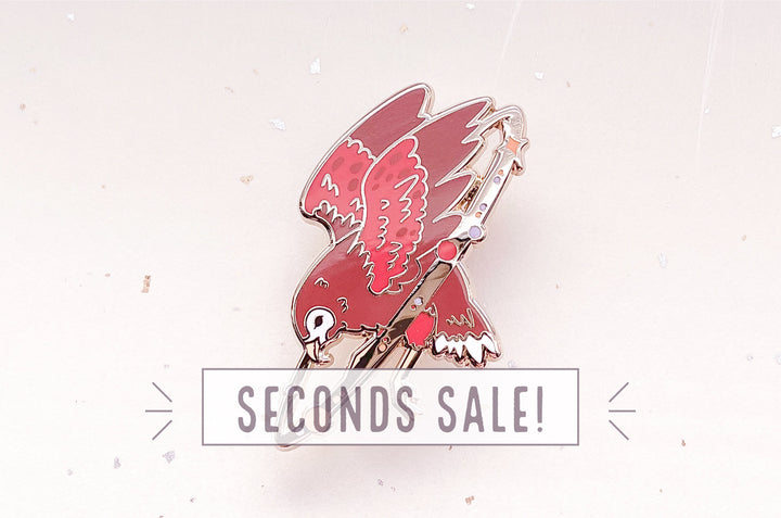 Cosmic Hawk Enamel Pin (Seconds)