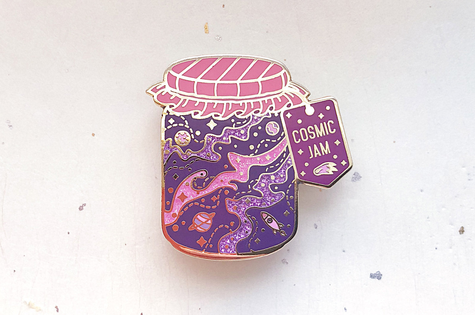Cosmic Jam Enamel Pin – Alum and Ink