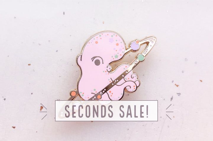 Cosmic Octopus Enamel Pin (Seconds)