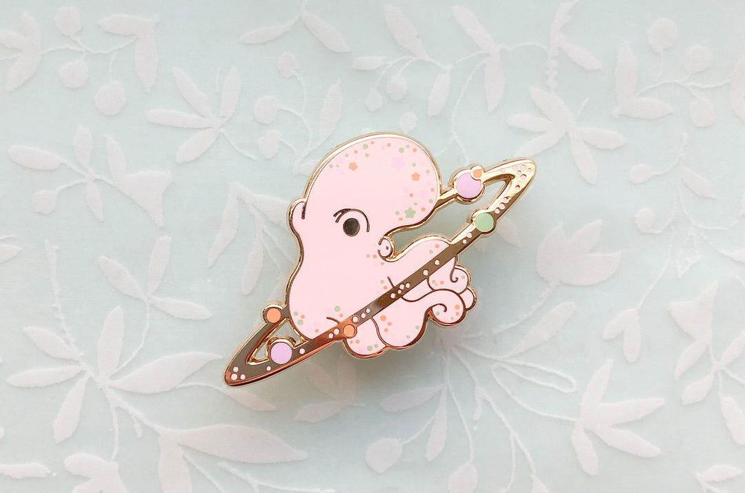 Cosmic Octopus Enamel Pin (Seconds)