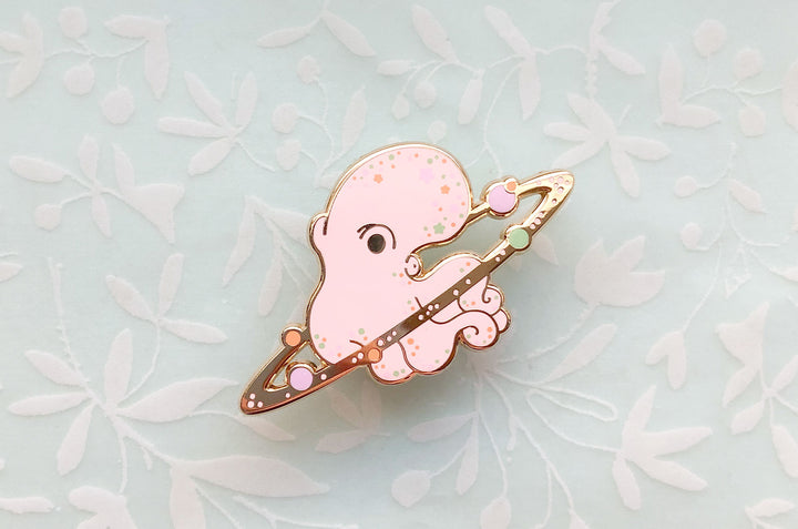 Cosmic Octopus Enamel Pin (Seconds)
