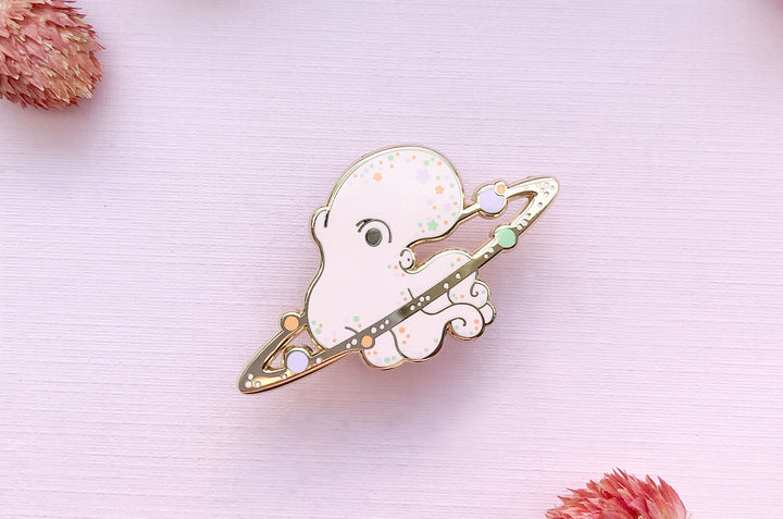 Cosmic Octopus Enamel Pin (Seconds)