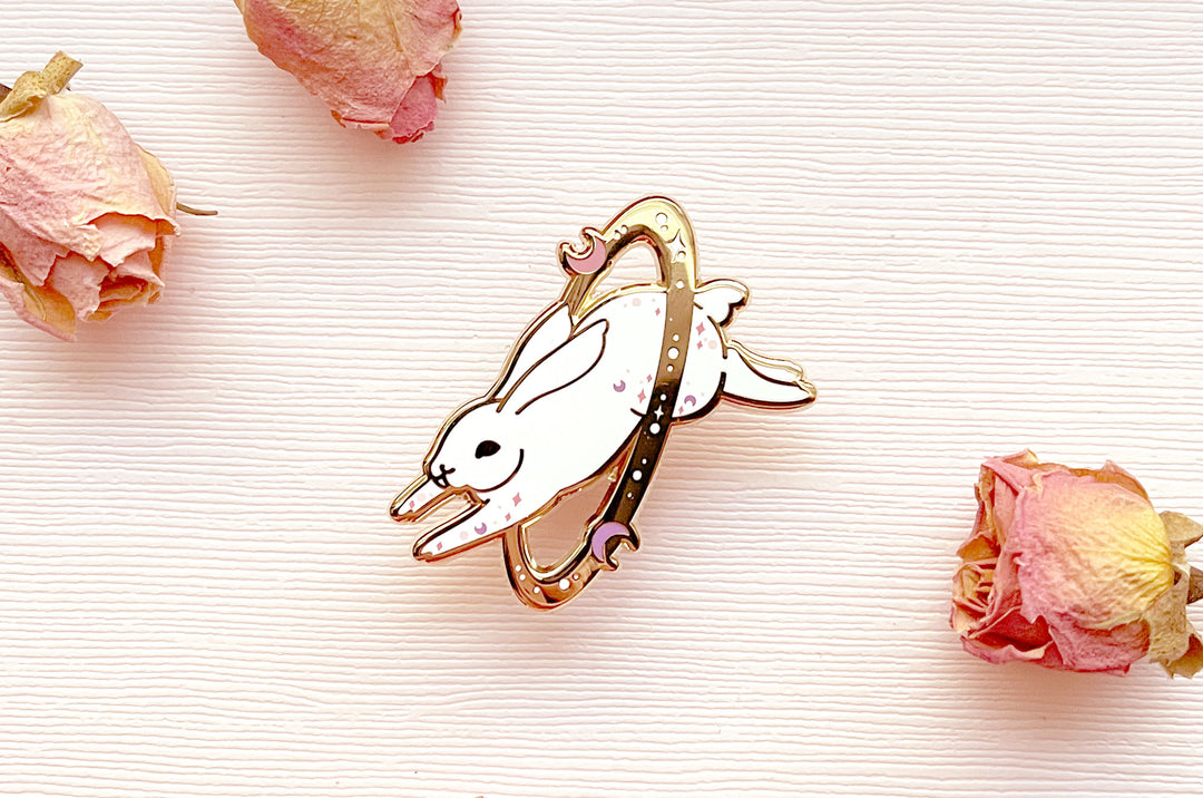 Cosmic Rabbit Enamel Pin