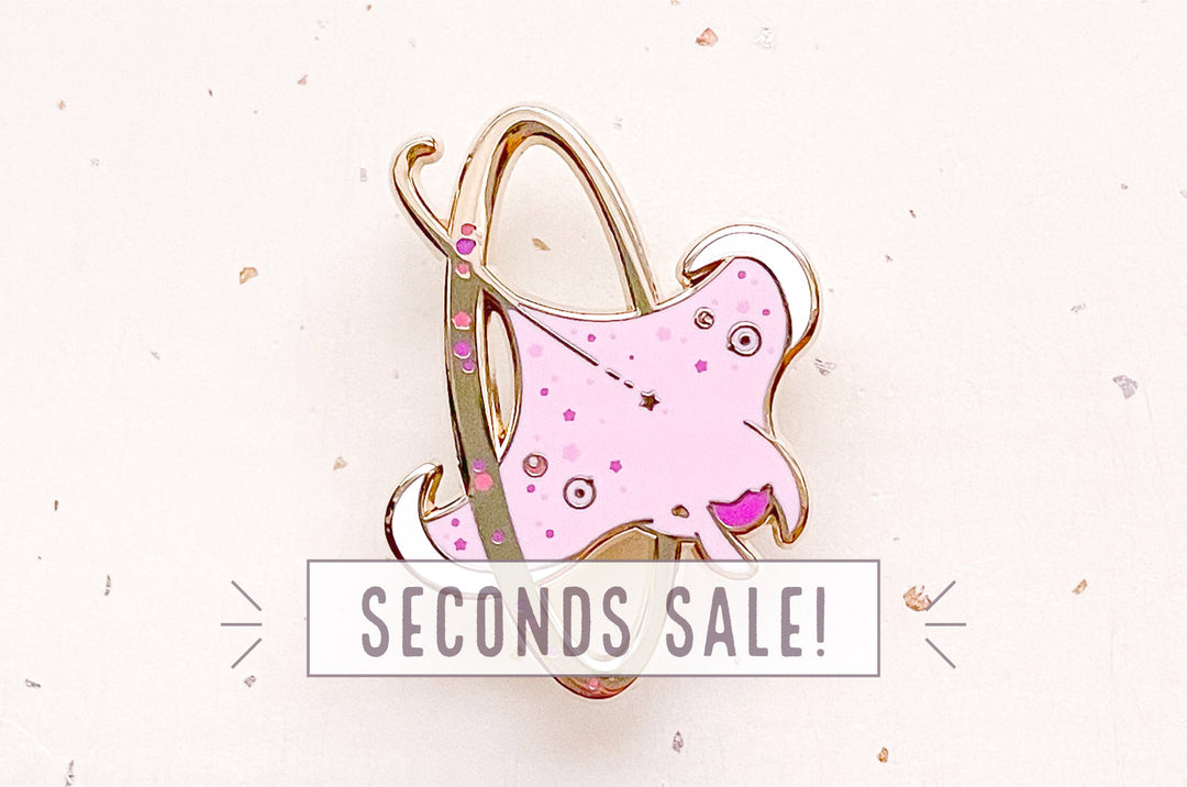 Cosmic Ray Enamel Pin (Seconds)