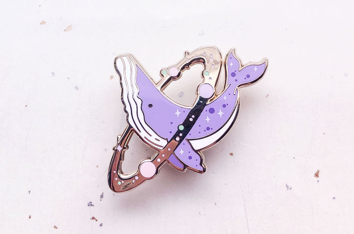 Cosmic Whale Enamel Pin