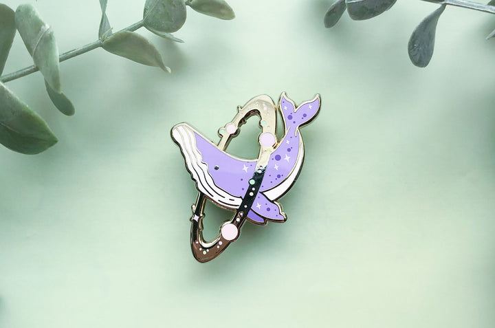 Cosmic Whale Enamel Pin