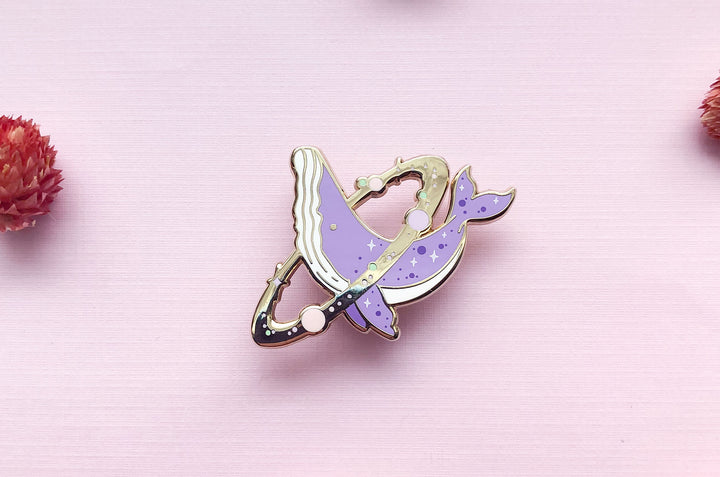 Cosmic Whale Enamel Pin