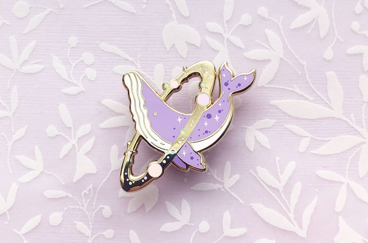 Cosmic Whale Enamel Pin