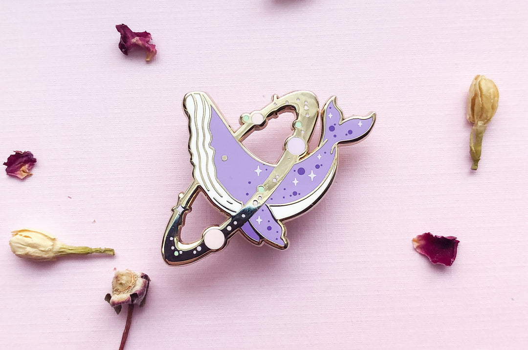 Cosmic Whale Enamel Pin