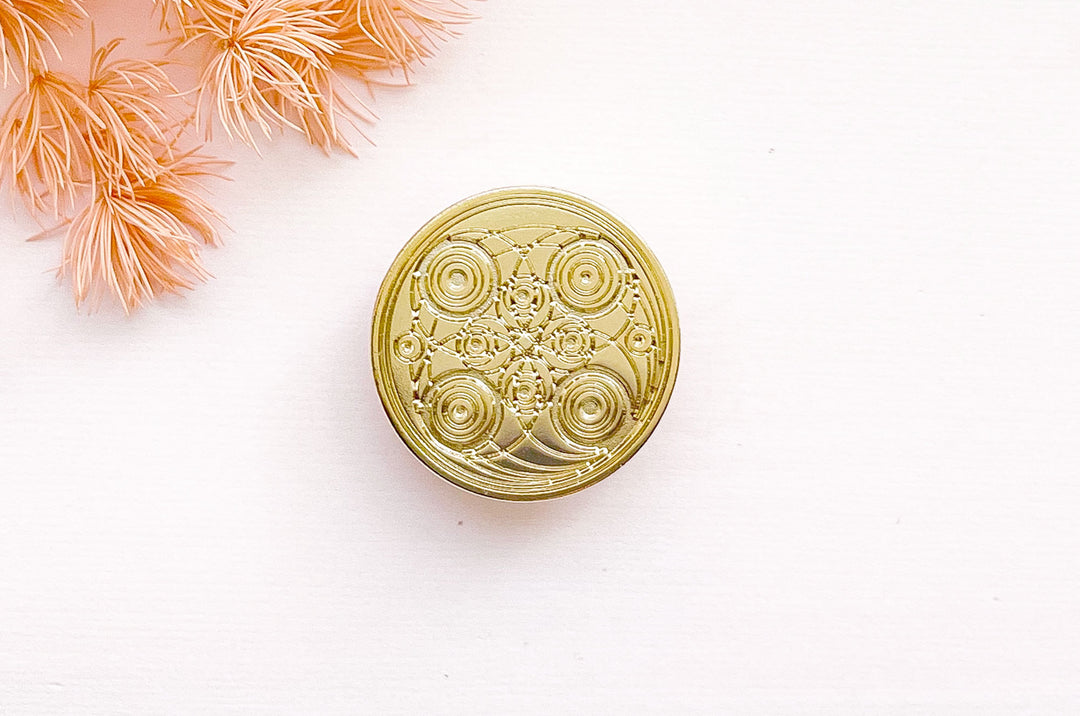 Crop Circles Gold Plated Pin