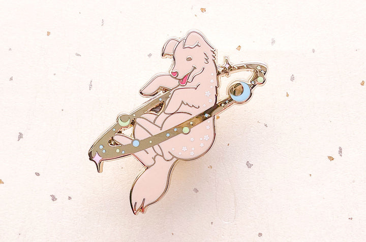 Cosmic Dog Enamel Pin