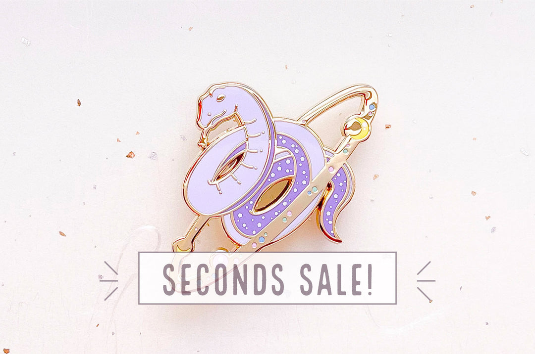 Cosmic Snake Enamel Pin (Seconds)