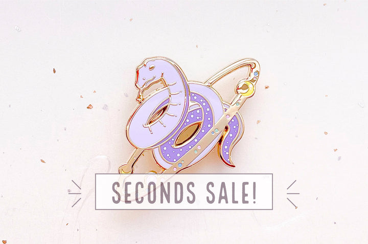 Cosmic Snake Enamel Pin (Seconds)