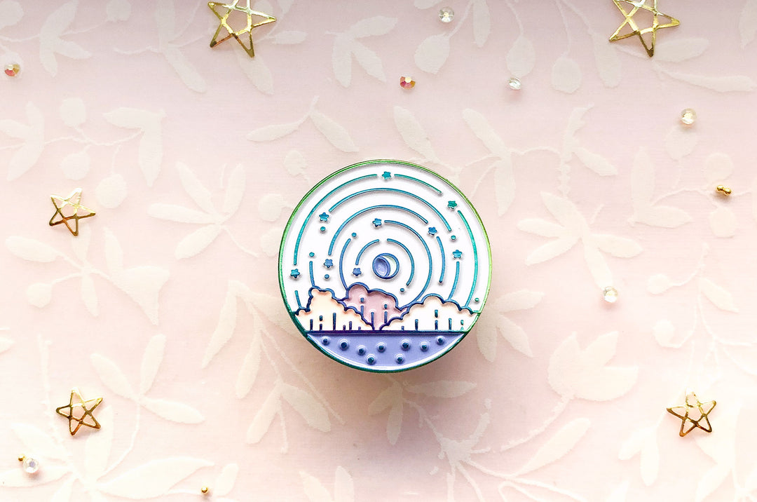 Falling Star Pin Star Fall Pin – Alum and Ink
