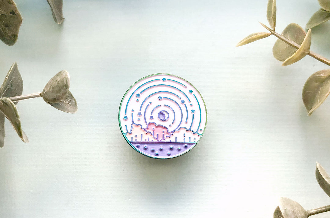 Falling Star Pin Star Fall Pin – Alum and Ink
