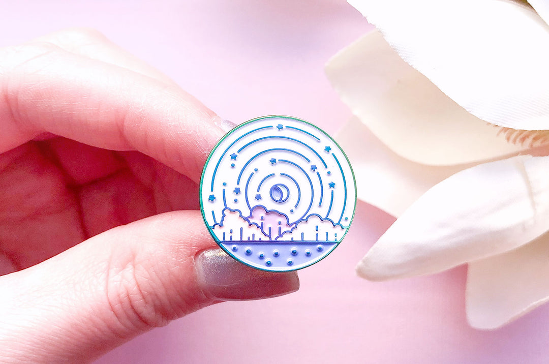 Falling Star Pin Star Fall Pin – Alum and Ink