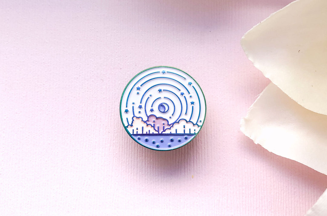 Falling Star Pin Star Fall Pin – Alum and Ink