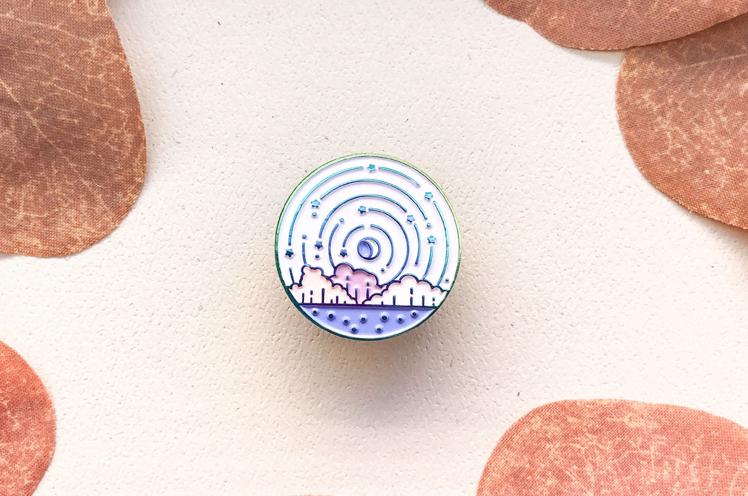 Falling Star Pin Star Fall Pin – Alum and Ink