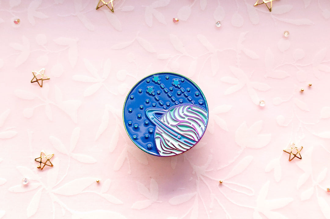 Cosmic Trajectory Enamel Pin