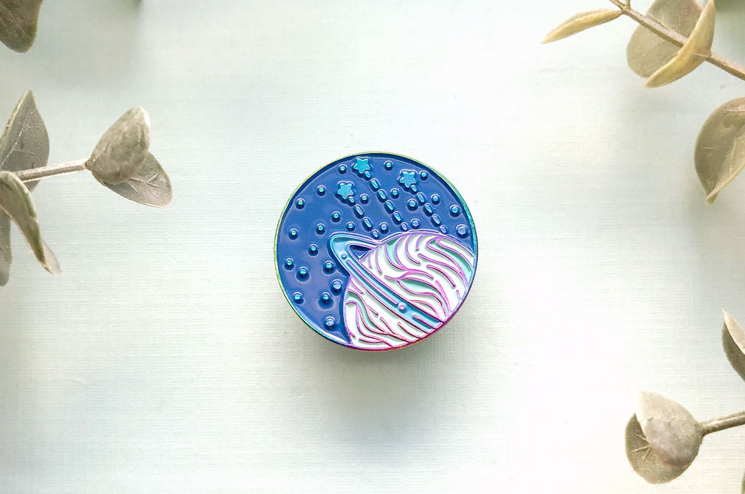 Cosmic Trajectory Enamel Pin