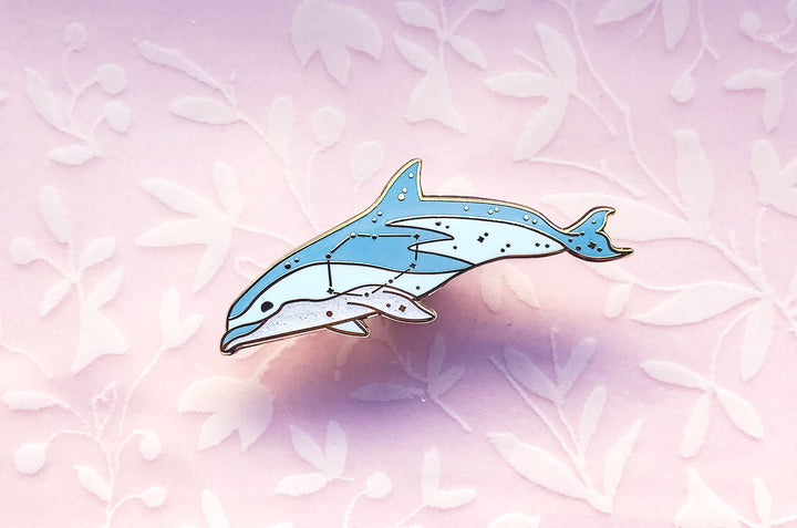 Vela Constellation Dusky Dolphin Pin