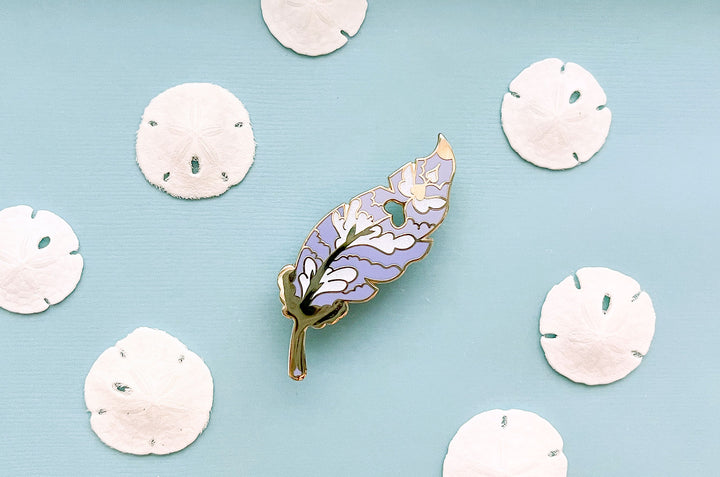 Fairy Feather Glitter Enamel Pin