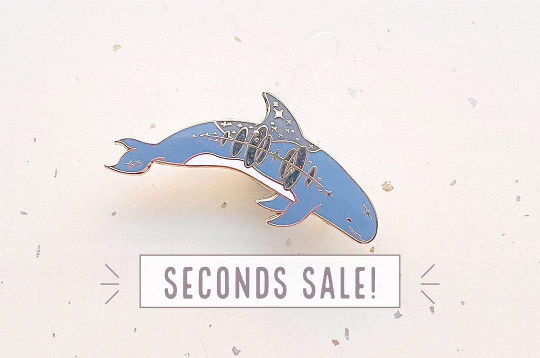 False Killer Whale Enamel Pin (Seconds)