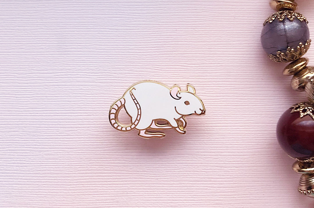 Fancy Rat Enamel Pin