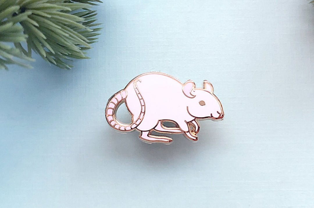 Fancy Rat Enamel Pin