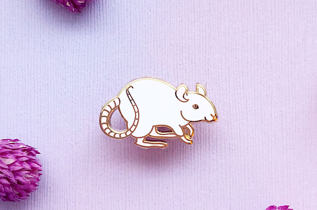 Fancy Rat Enamel Pin