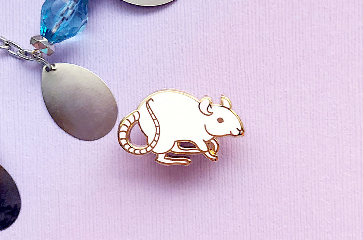 Fancy Rat Enamel Pin