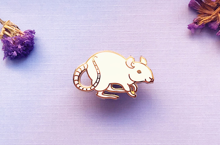 Fancy Rat Enamel Pin